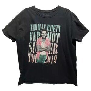 Thomas Rhett Tour 2019 Shirt Adult XL Black 100% Cotton Tee Very Hot Summer‎